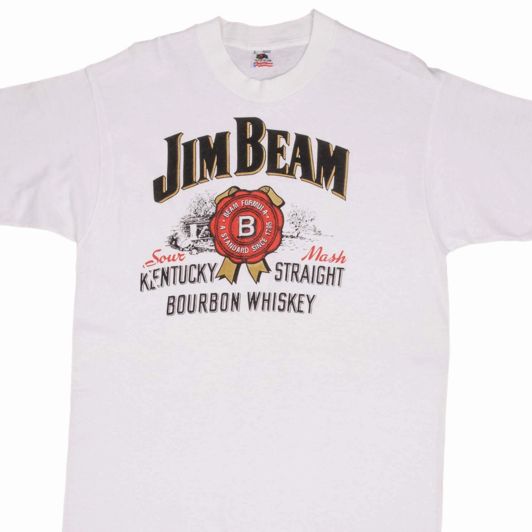 VINTAGE JIM BEAM BOURBON 1990S TEE SHIRT SIZE LARGE MADE IN USA Daily Fashion