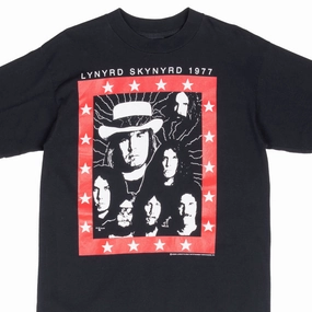 VINTAGE LYNYRD SKYNYRD 1977 TEE SHIRT LARGE MADE IN USA 1990s Flattering Cut