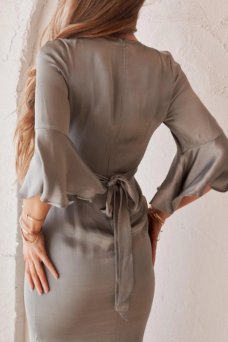 Casual Look Rose Soft Adira Dress - Olive