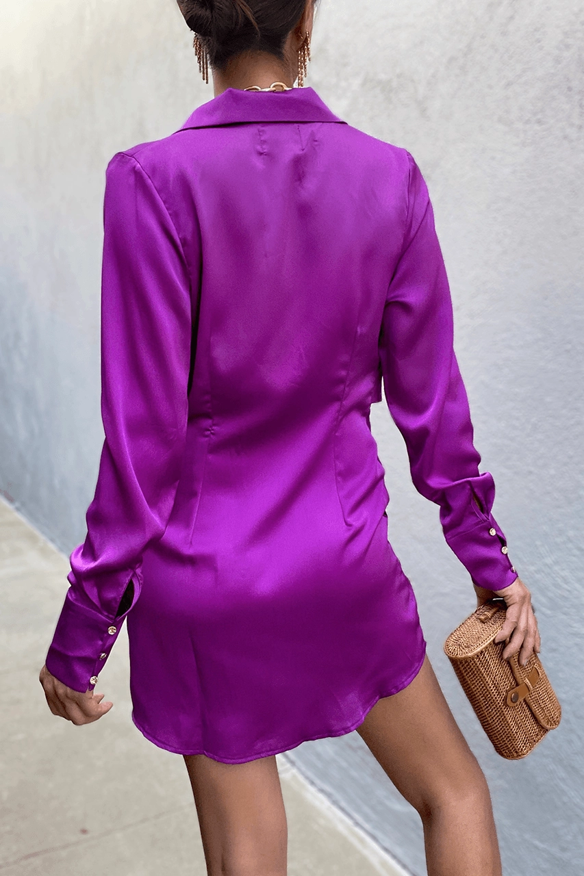 Aja Mini Dress - Violet Grace Glow Kind Light