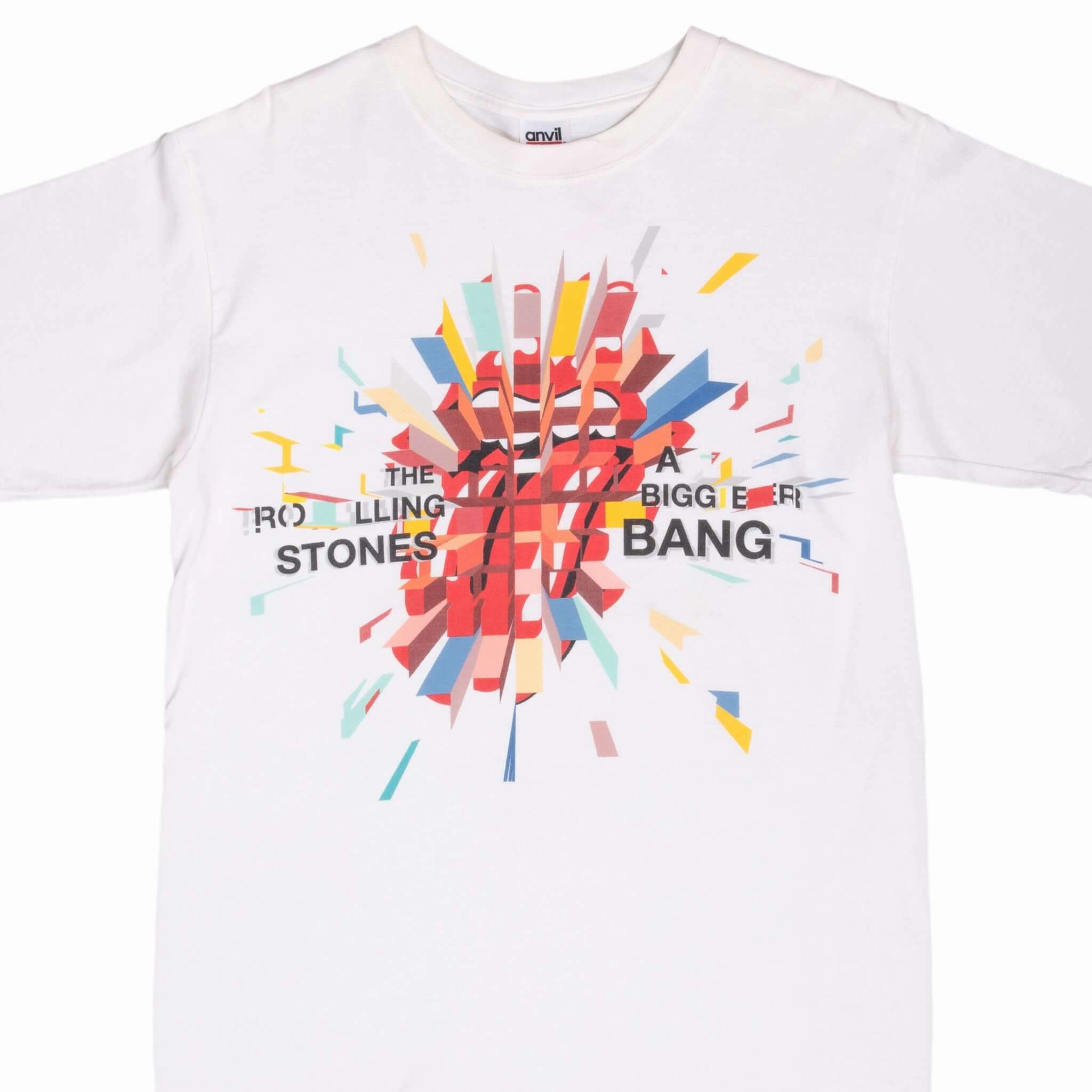 VINTAGE THE ROLLING STONES A BIGGER BANG WORLD TOUR 2006 TEE SHIRT MEDIUM Comfortable Shape