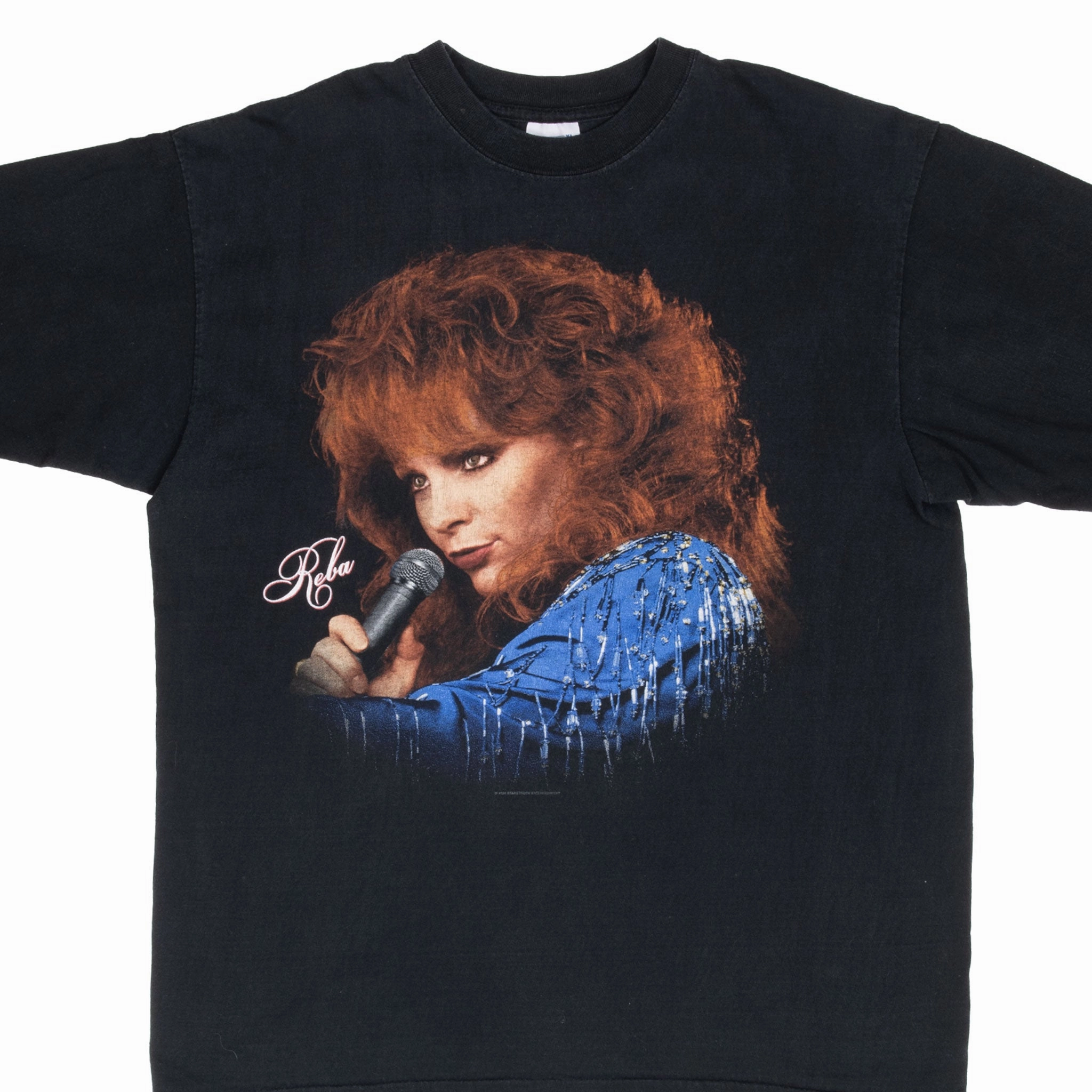 VINTAGE REBA MCENTIRE 20 YEAR ANNIVERSARY TEE SHIRT 1996 LARGE Job Interview