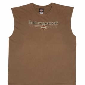 Relax Trend VINTAGE HARLEY DAVIDSON KENTUCKY 2008 TANK TOP TEE SHIRT SIZE 3XL MADE IN USA