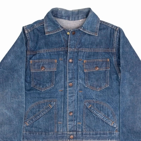 VINTAGE DEE CEE PLEATED DENIM JACKET 1960S SIZE SMALL Odor Resistant Antiperspirant