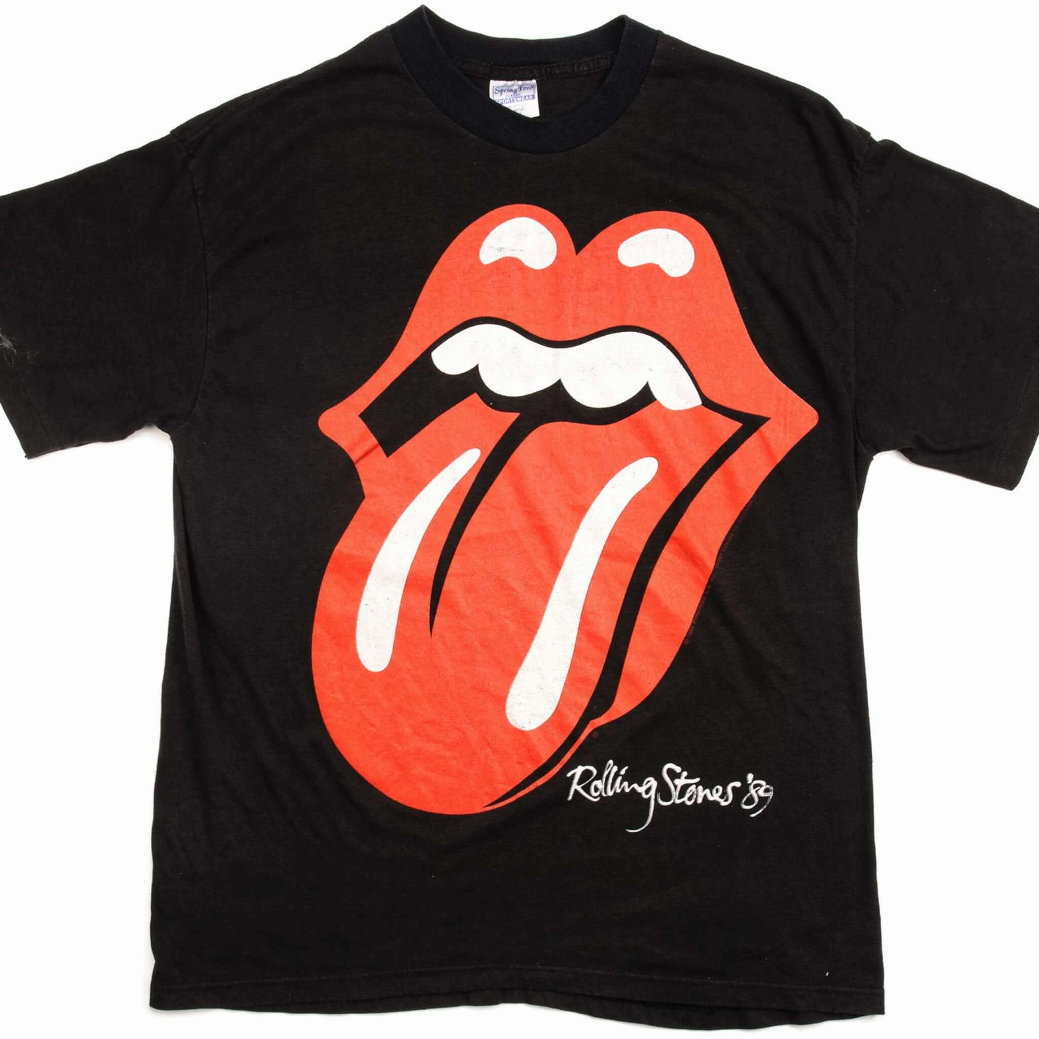 Chilly Day Style Zip Up VINTAGE ROLLING STONES THE NORTH AMERICAN TOUR TEE SHIRT 1989 MEDIUM MADE IN USA