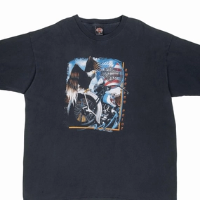 VINTAGE HARLEY DAVIDSON OF TAMPA 1998 TEE SHIRT 3XL MADE IN USA Versatile Style Trend casual and comfortable