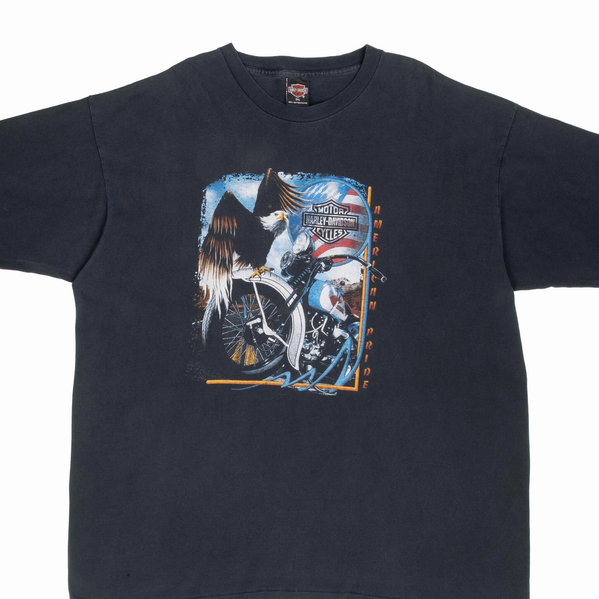 VINTAGE HARLEY DAVIDSON OF TAMPA 1998 TEE SHIRT 3XL MADE IN USA Versatile Style Trend casual and comfortable