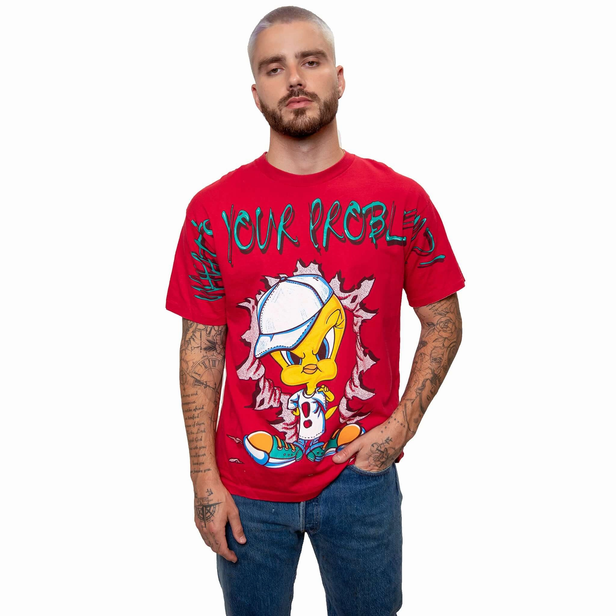 VINTAGE LOONEY TUNES TWEETY TEE SHIRT 1996 SIZE XL MADE IN USA ComfortFirst LowImpactDye