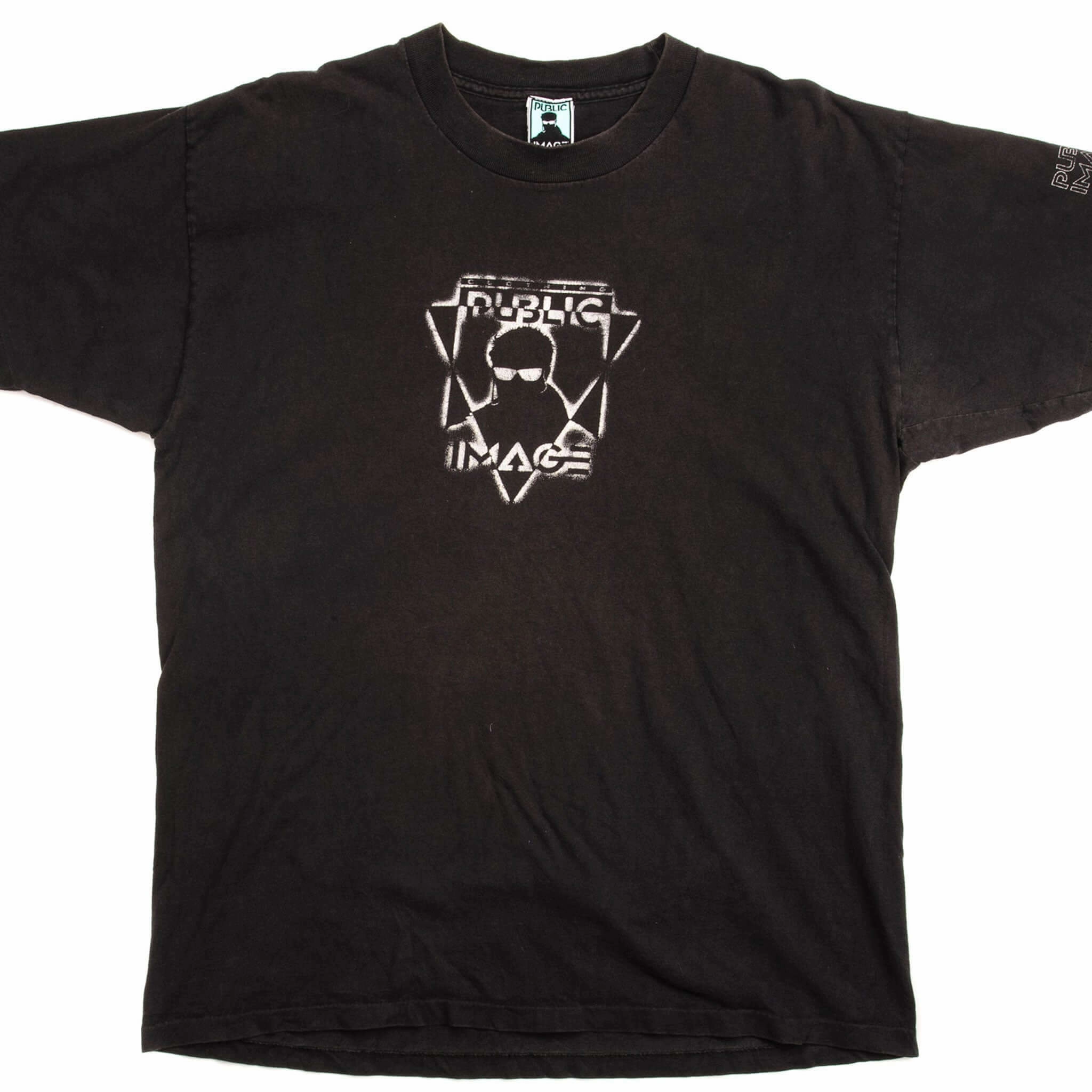 VINTAGE PUBLIC IMAGE TEE SHIRT SIZE LARGE MADE IN USA stain resistant coating