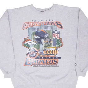 VINTAGE Starter NFL DENVER BRONCOS SUPER BOWL 1999 SWEATSHIRT XL MADE USA Casual Fashion Athletic Wear