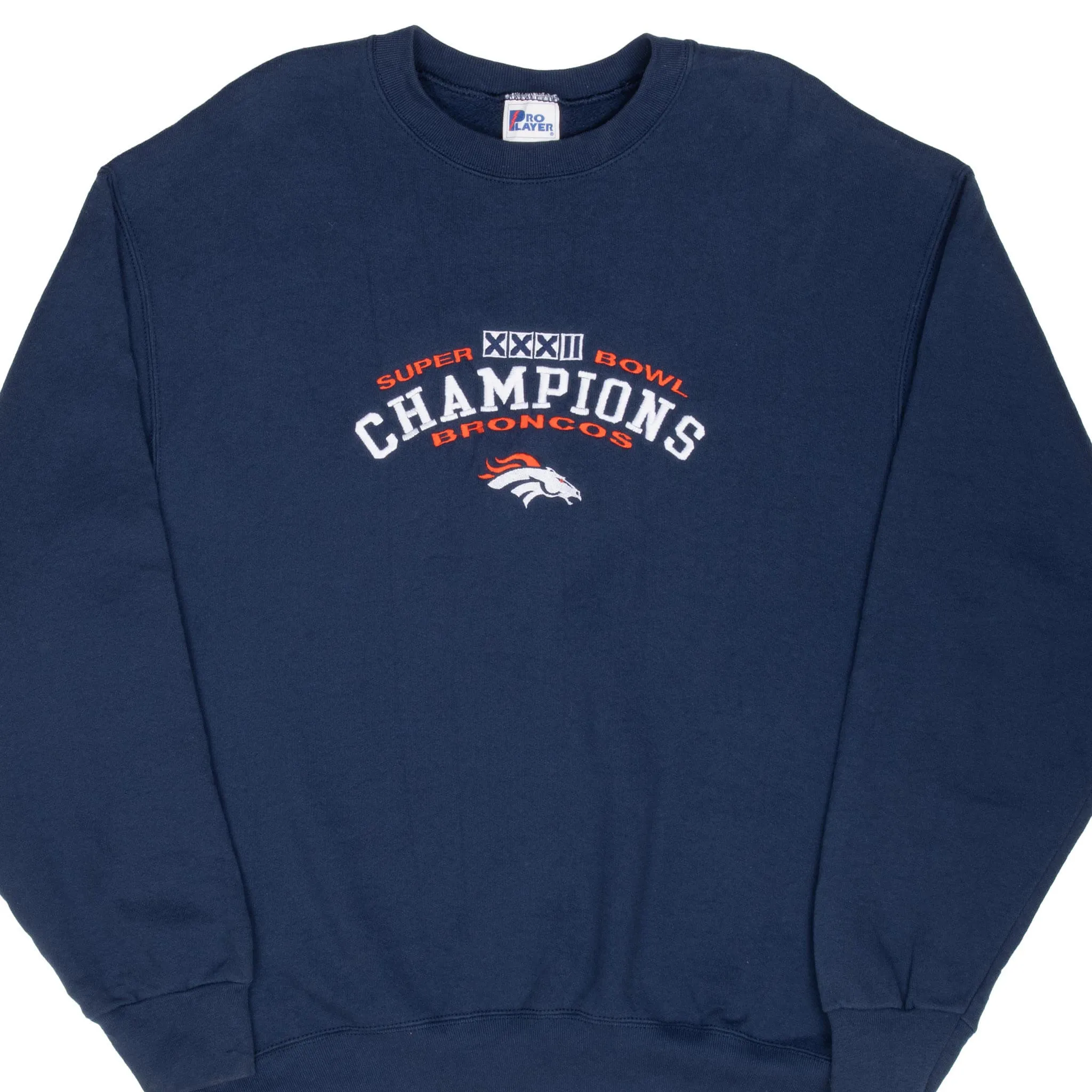 goes with skirts Classic Layer VINTAGE NFL DENVER BRONCOS SUPER BOWL XXXII CHAMPIONS 1998 SWEATSHIRT XL MADE US