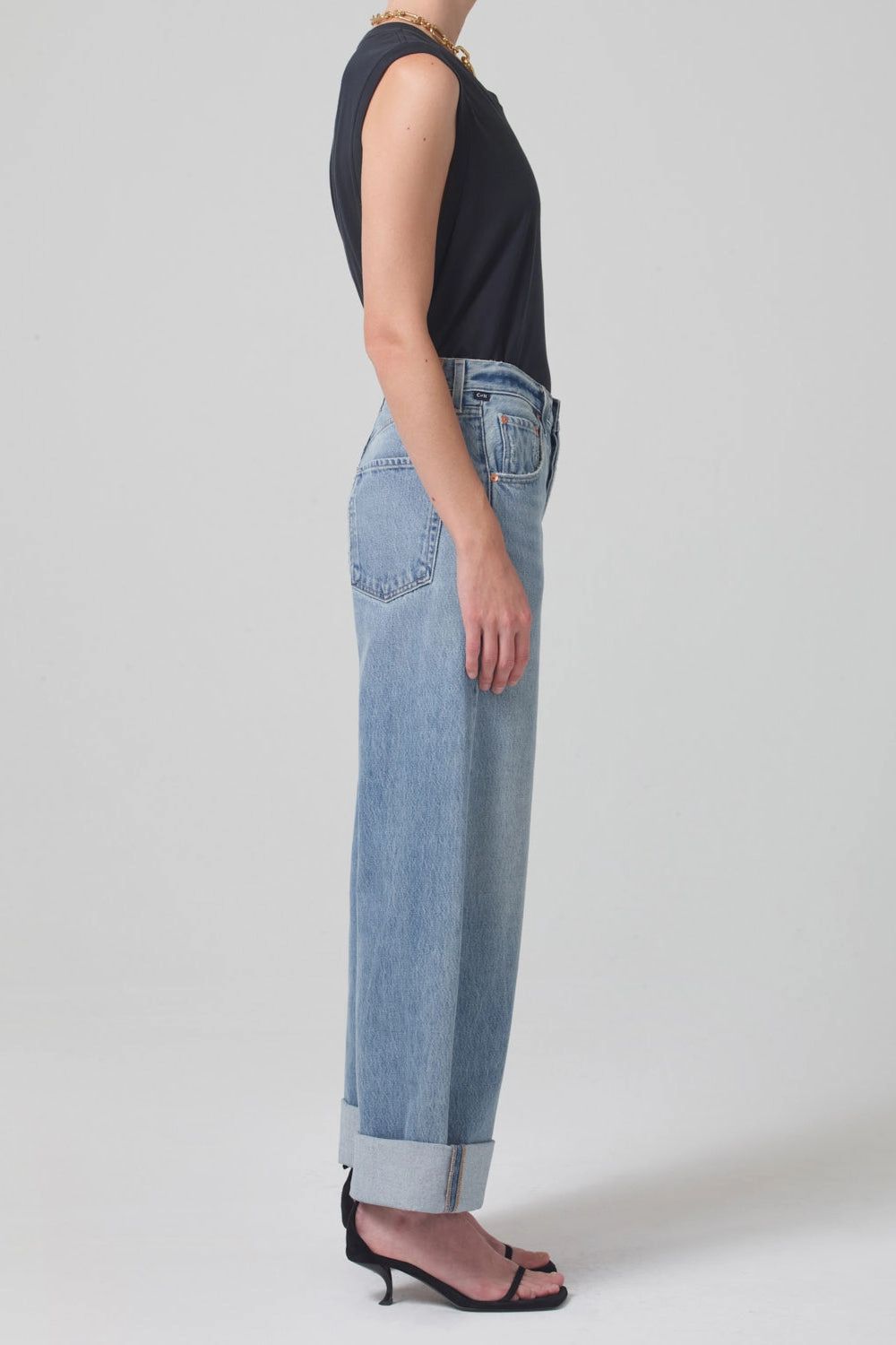 Ayla Baggy Cuffed Crop Modern Design Trendy Comfort