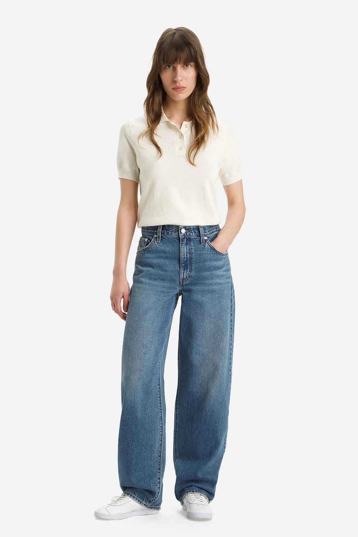 Streetwear Fan Beach Day Smooth Form Baggy Dad Jean