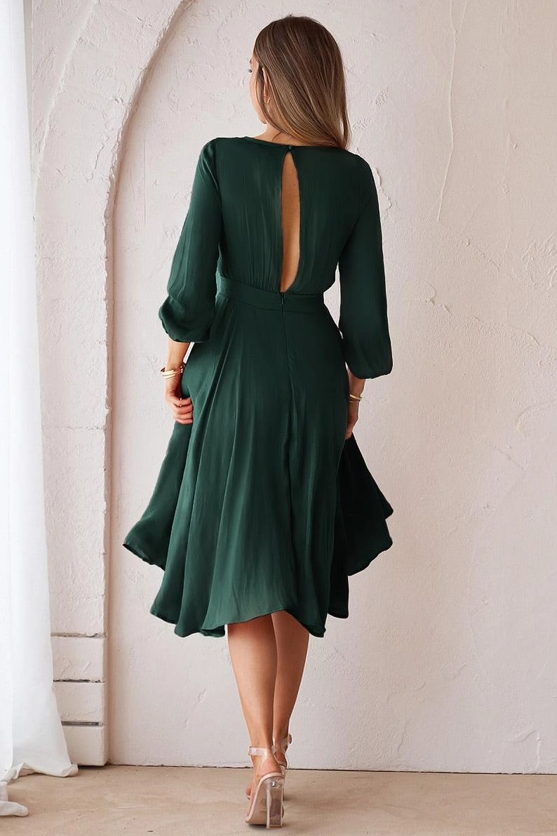 Balance Dress - Emerald Green Casual Wear