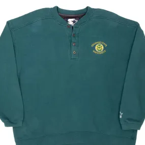 VINTAGE COLORADO STATE UNIVERSITY HENLEY GREEN SWEATSHIRT 1990S XL young people