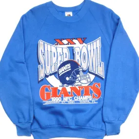 VINTAGE NFL NEW YORK GIANTS XXV SUPER BOWL SWEATSHIRT 1990S SIZE MEDIUM MADE IN USA Streetwear vibe