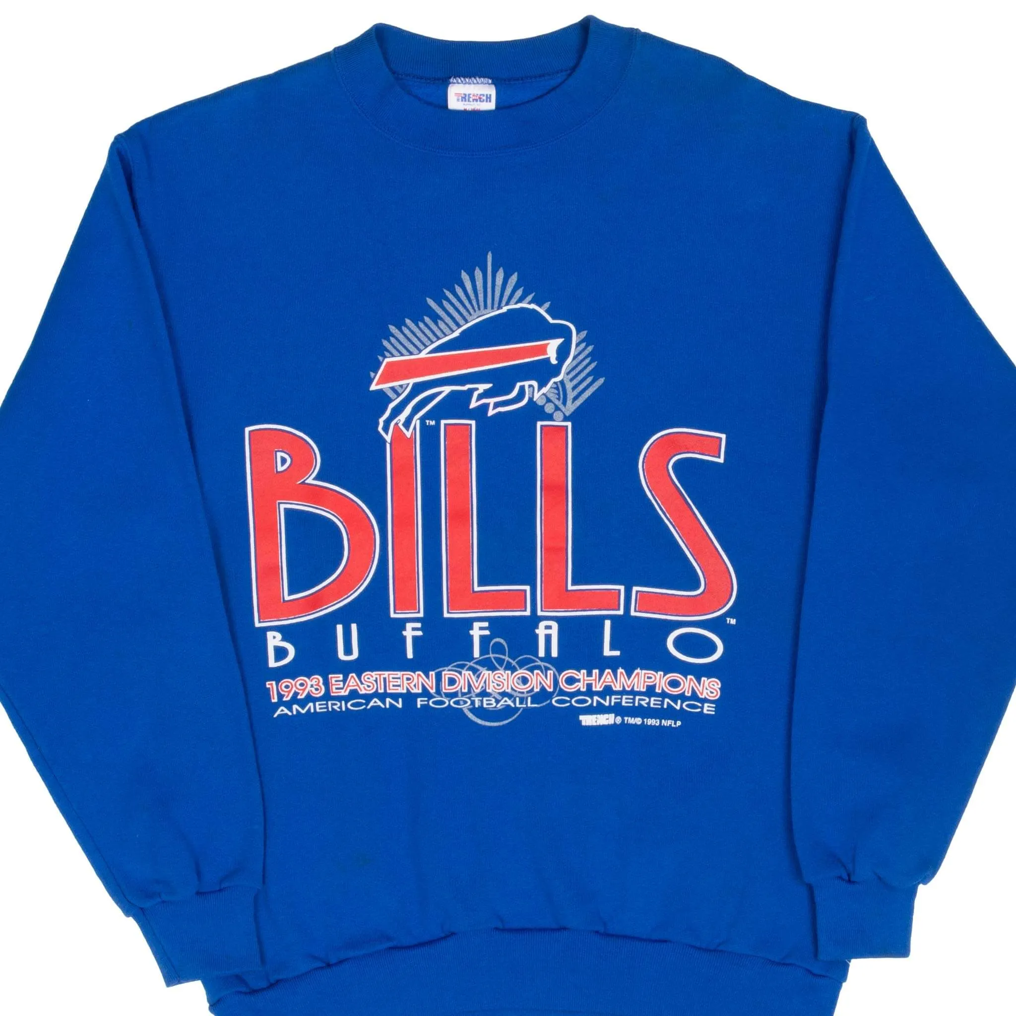 birthday wear Chic Fit VINTAGE NFL BUFFALO BILLS AFC CHAMPIONS 1993 SWEATSHIRT MEDIUM MADE IN USA