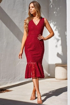 Bridget Dress - Red Weekend Fresh