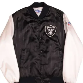 VINTAGE NFL RAIDERS JACKET 1990S SIZE MEDIUM MADE IN USA CHALKLINE Hike Ready