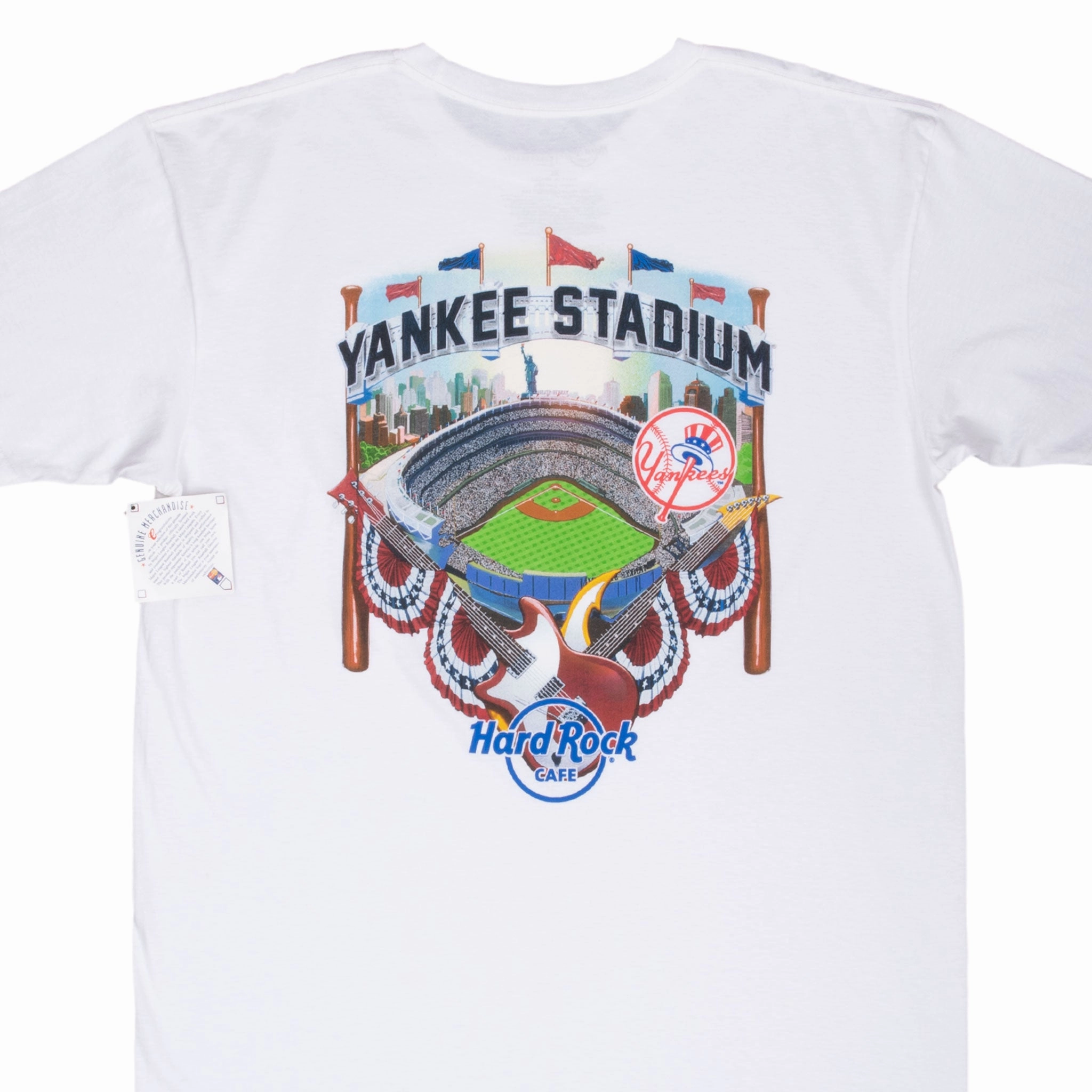 Athletic Comfort Wear VINTAGE HARD ROCK CAFE YANKEES STADIUM TEE SHIRT 2000S XL DEADSTOCK