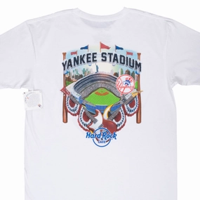 Athletic Comfort Wear VINTAGE HARD ROCK CAFE YANKEES STADIUM TEE SHIRT 2000S XL DEADSTOCK