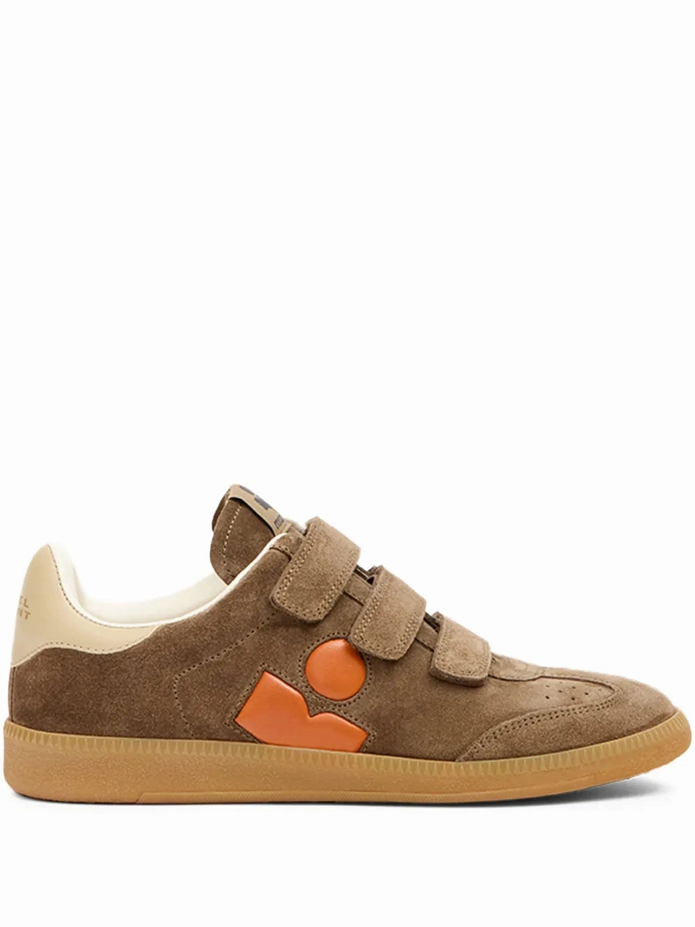 Beth Sneaker in Khaki/Orange chunky - design shoes Adjustable Lace Closure