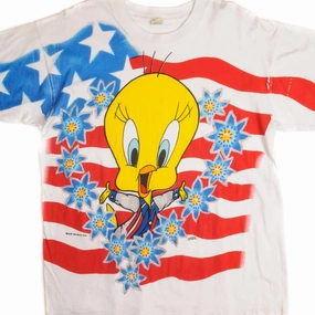 Smart Casual VINTAGE LOONEY TUNES TWEETY TEE SHIRT 1995 SIZE LARGE