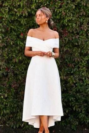 Belina Dress - White Easy Comfort Look