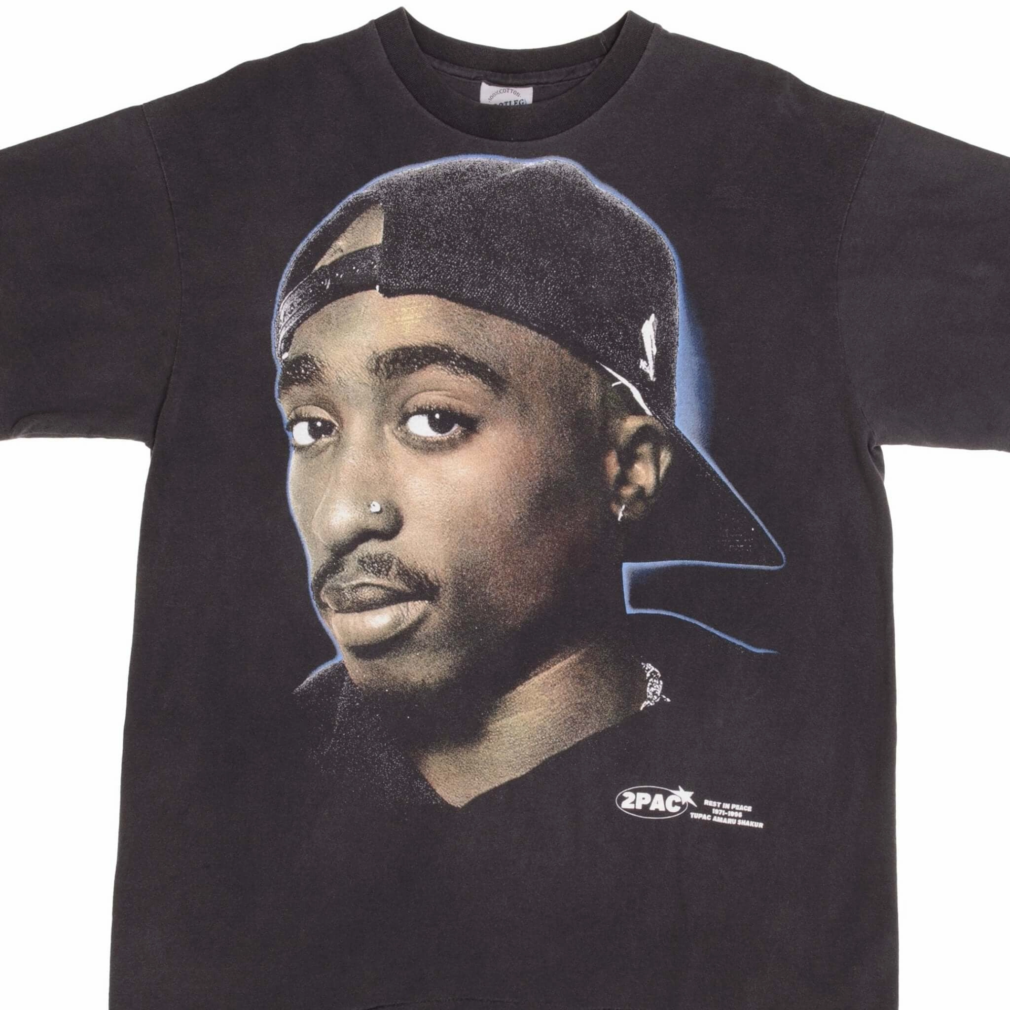 BOOTLEG RAP TEE SHIRT 2PAC TUPAC I WONDER IF HEAVEN GOT A GHETTO SIZE XL Holiday Comfort Style