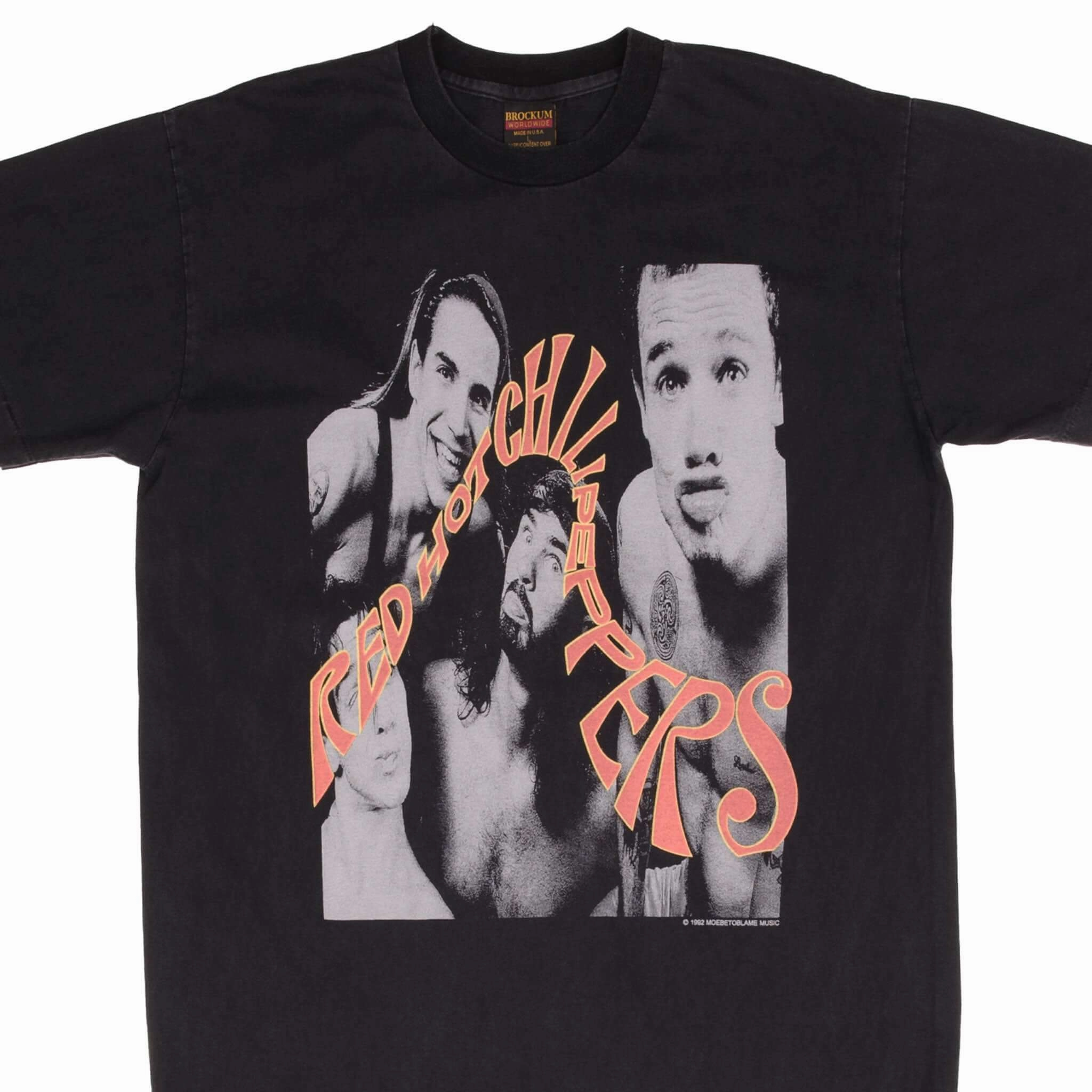 BOOTLEG RED HOT CHILI PEPPERS 1992 TEE SHIRT LARGE MADE IN USA SINGLE STITCH Workout