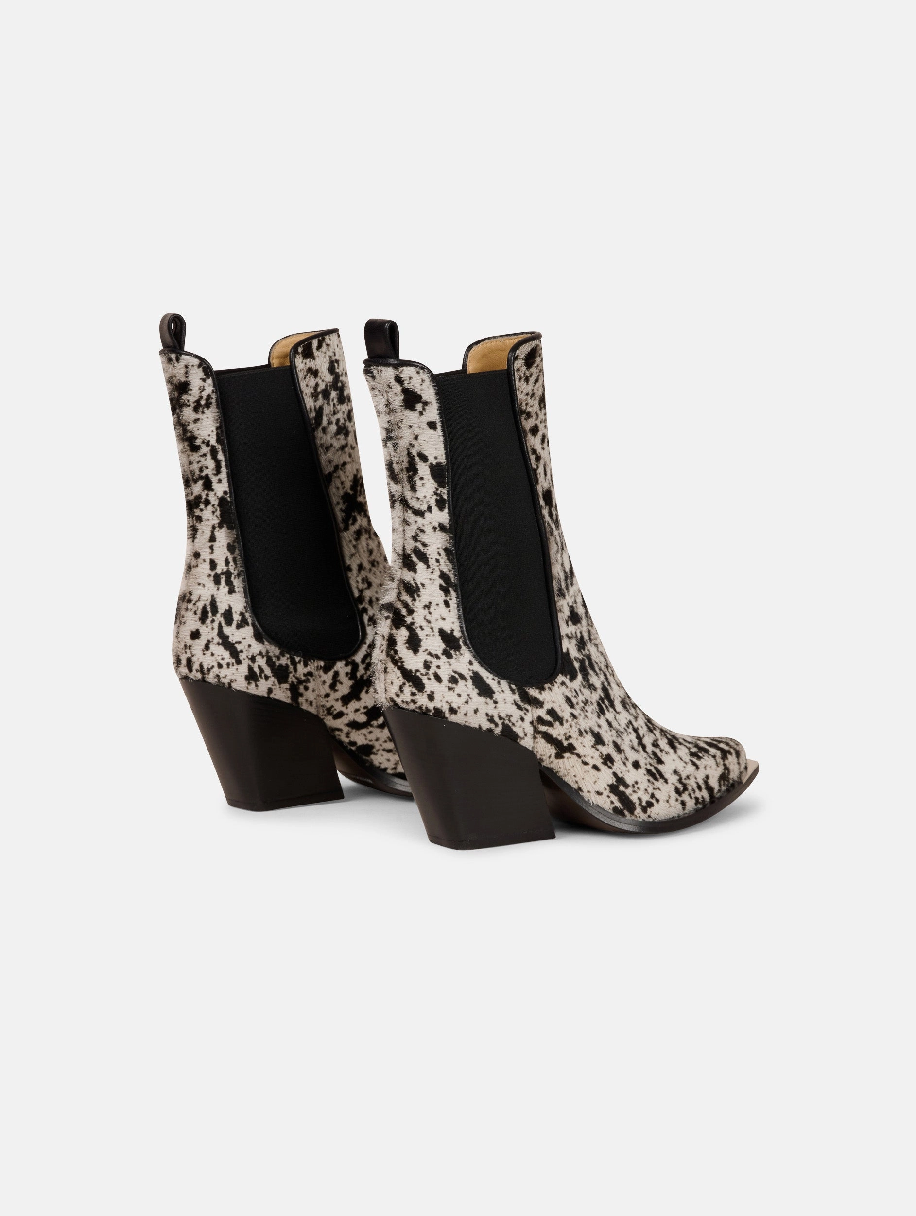 Comfort Ankle Dream Walk Boots ??lastiqu??s en cuir fa?on poulain imprim??