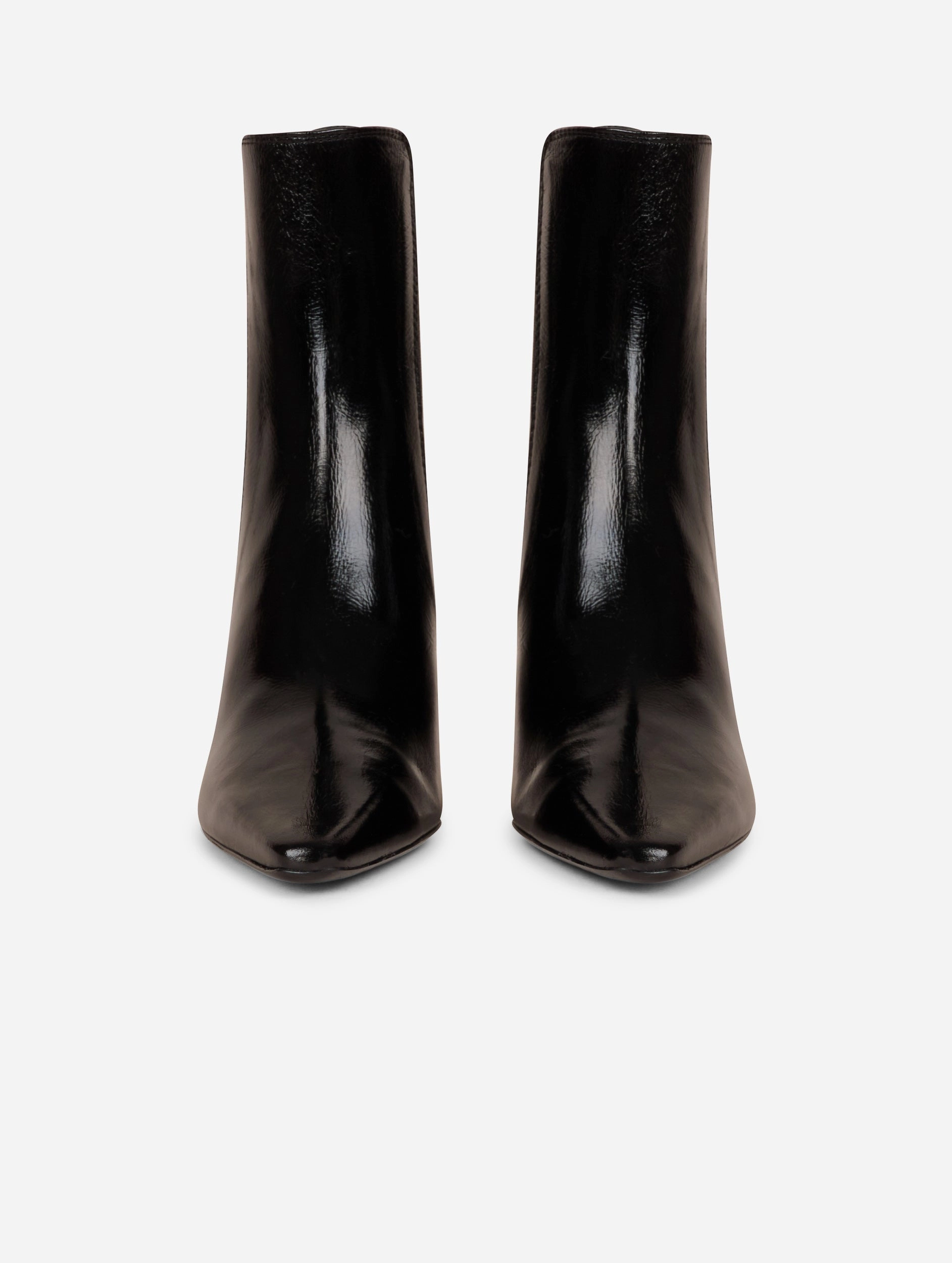 Boots ??lastiqu??s en cuir verni noir Flexible Frame River Crossing dry surface