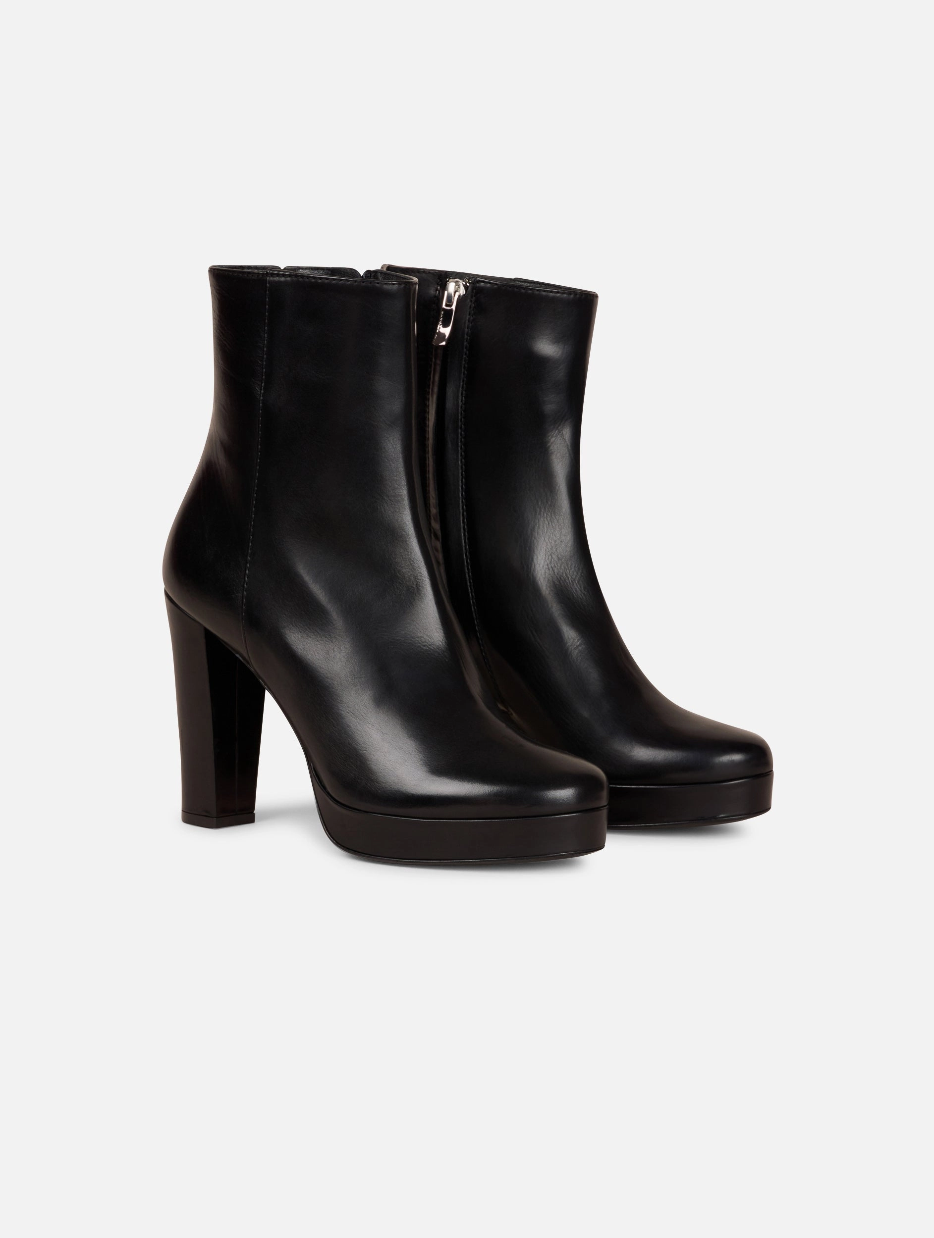 Boots ?? plateau en cuir noir Protective Finish Urban Commute Padded Interior Work Commute