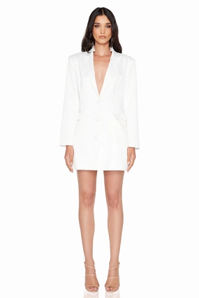 Lightweight warm-weather dress Nookie Pallisade Blazer Dress - Ivory