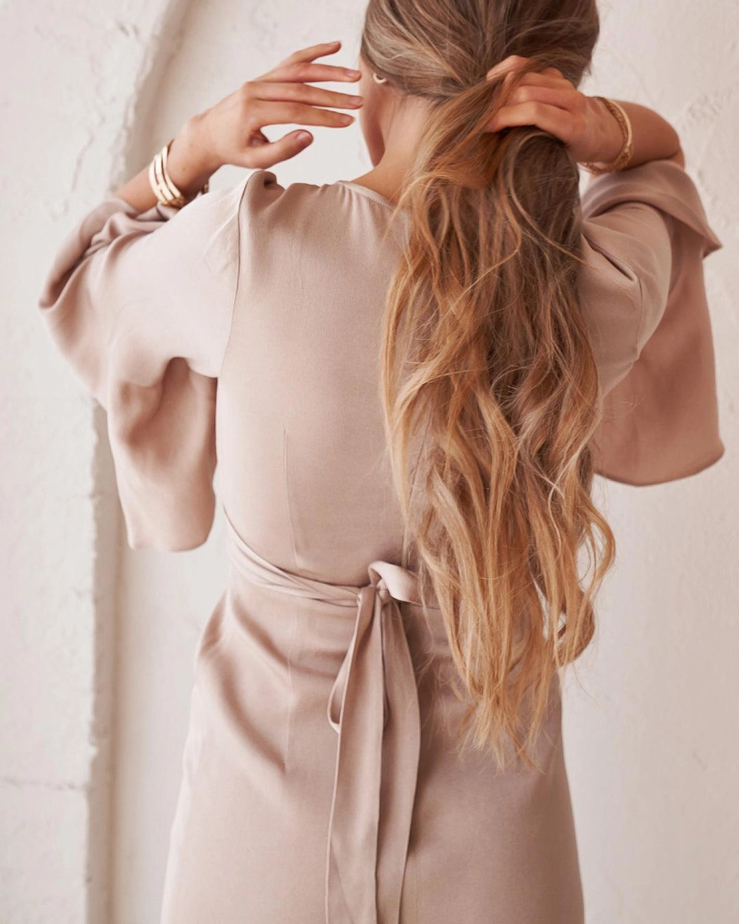 Adira Dress - Latte Polished Form