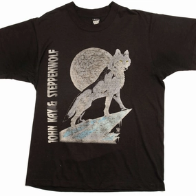 VINTAGE JOHN KAY & STEPPENWOLF 25 ANNIVERSARY TOUR TEE SHIRT 1992 LARGE MADE USA Ethically Sourced Materials UV Protection Fabric