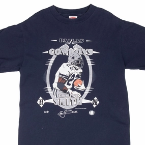 Quality Layer VINTAGE NFL DALLAS COWBOYS EMMITT SMITH 1990S TEE SHIRT LARGE MADE IN USA