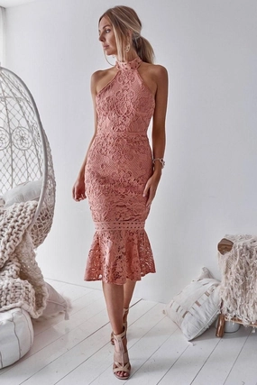 Sonia Dress - Blush Semi Formal Cozy Texture