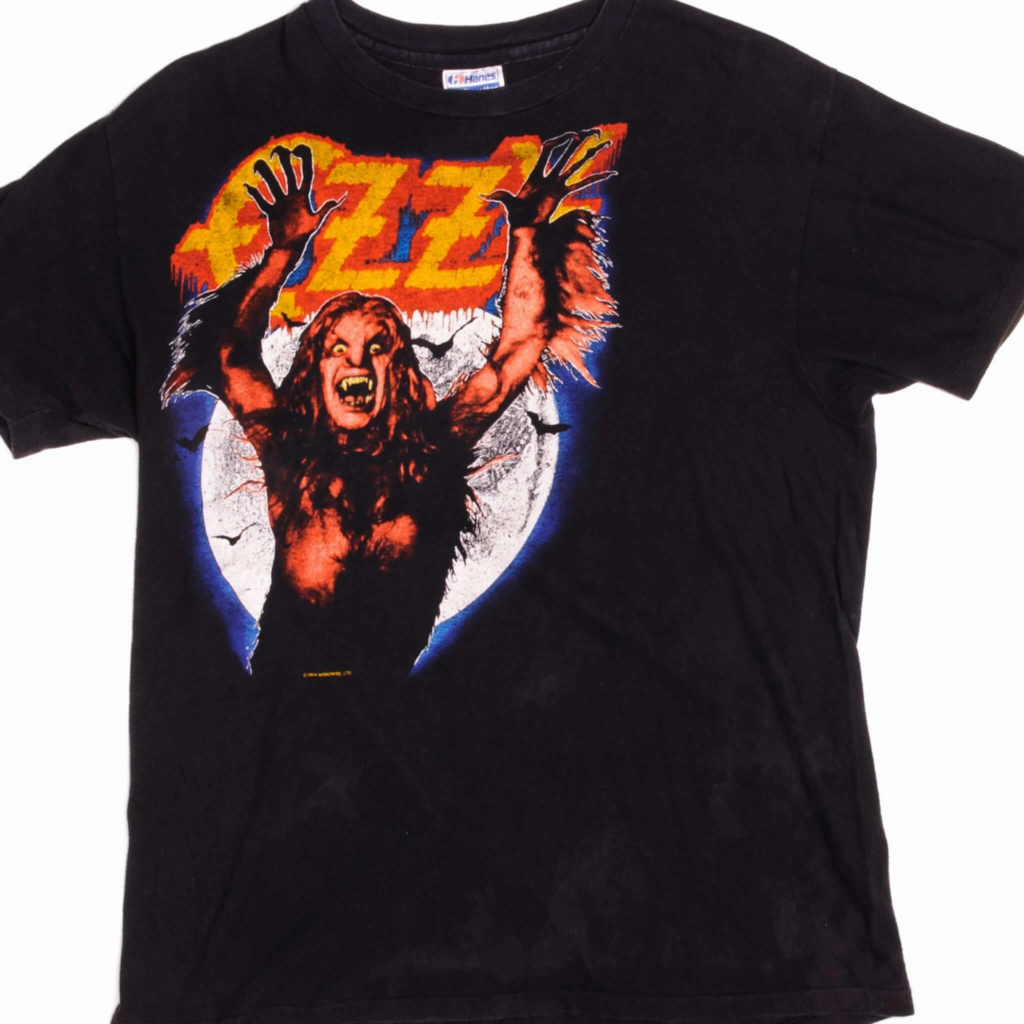 VINTAGE OZZY OSBOURNE TEE SHIRT 1984 SIZE MEDIUM MADE IN USA UV Protection Fabric