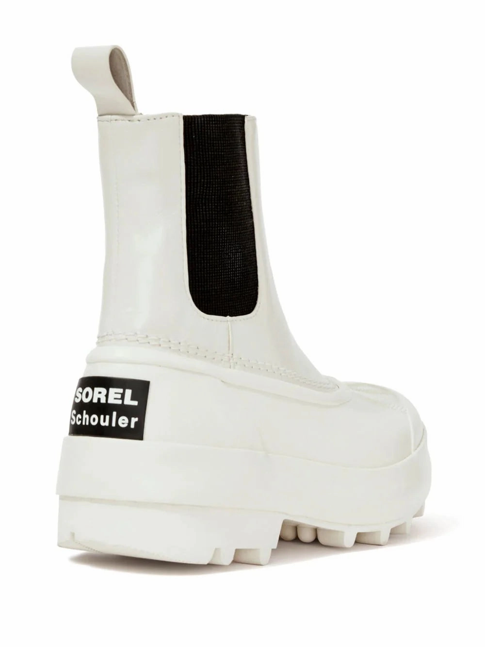Slip Resistant Grip SOREL x Proenza Schouler Caribou Chelsea Boots in Chalk/Black