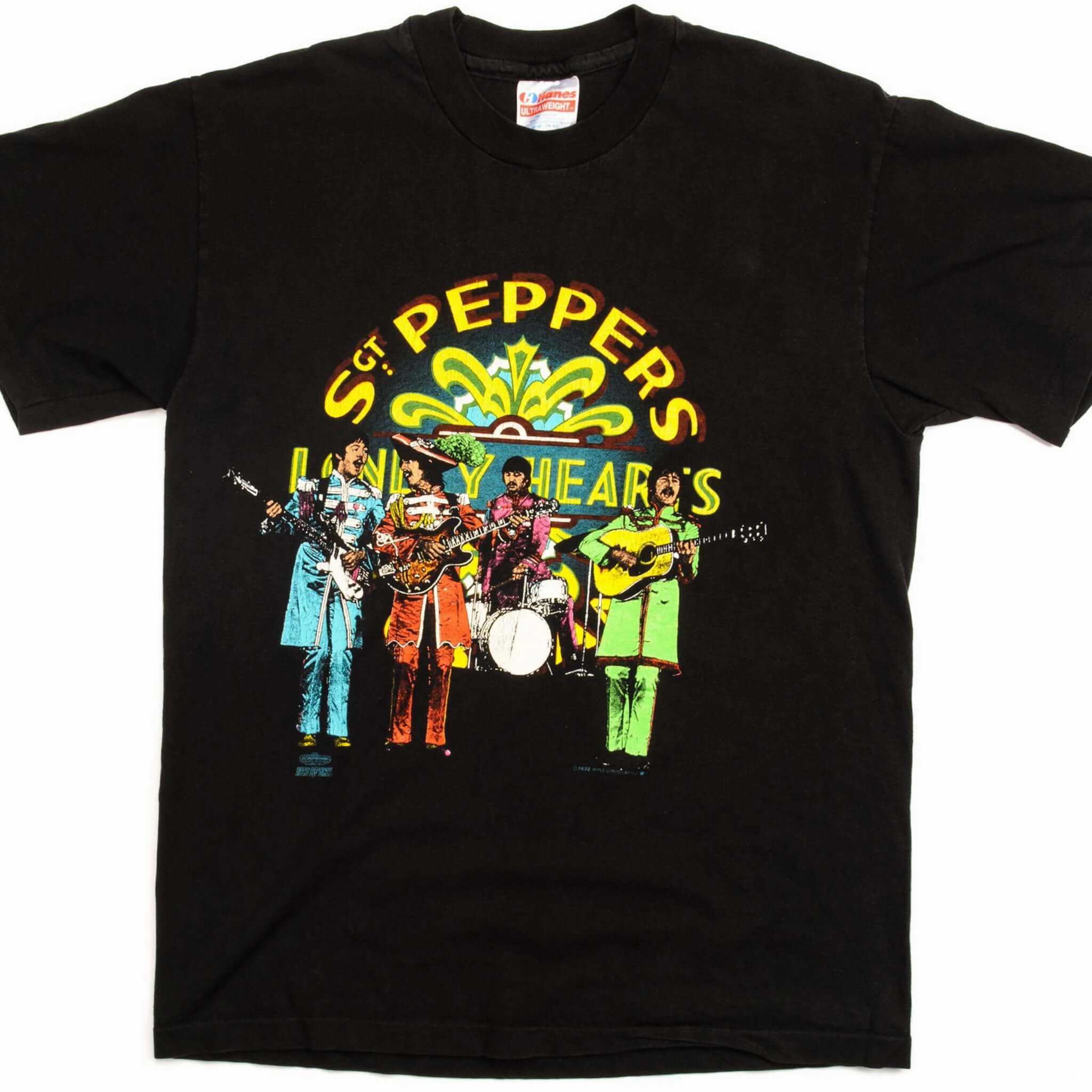 Soft Feel VINTAGE THE BEATLES SGT PEPPERS TEE SHIRT 1992 SIZE SMALL MADE IN USA