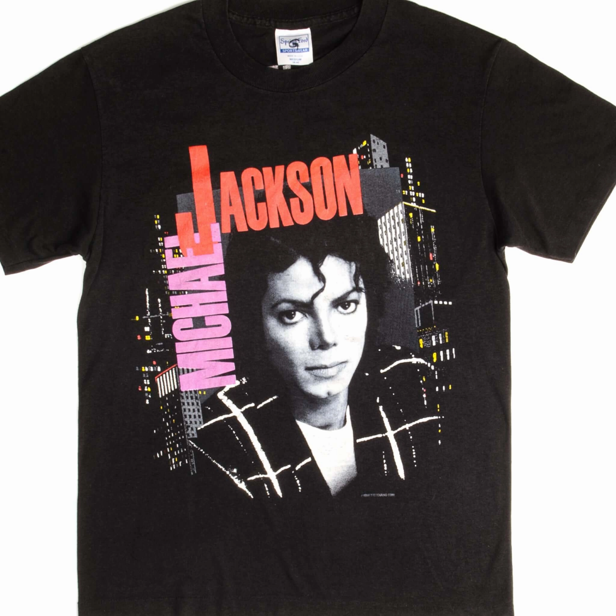 Summer Style VINTAGE MICHAEL JACKSON BAD TOUR TEE SHIRT 1988 SIZE SMALL MADE IN USA