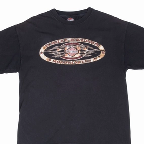 VINTAGE HARLEY DAVIDSON KANSAS TEE SHIRT 2009 LARGE MADE IN USA No Shrink Technology