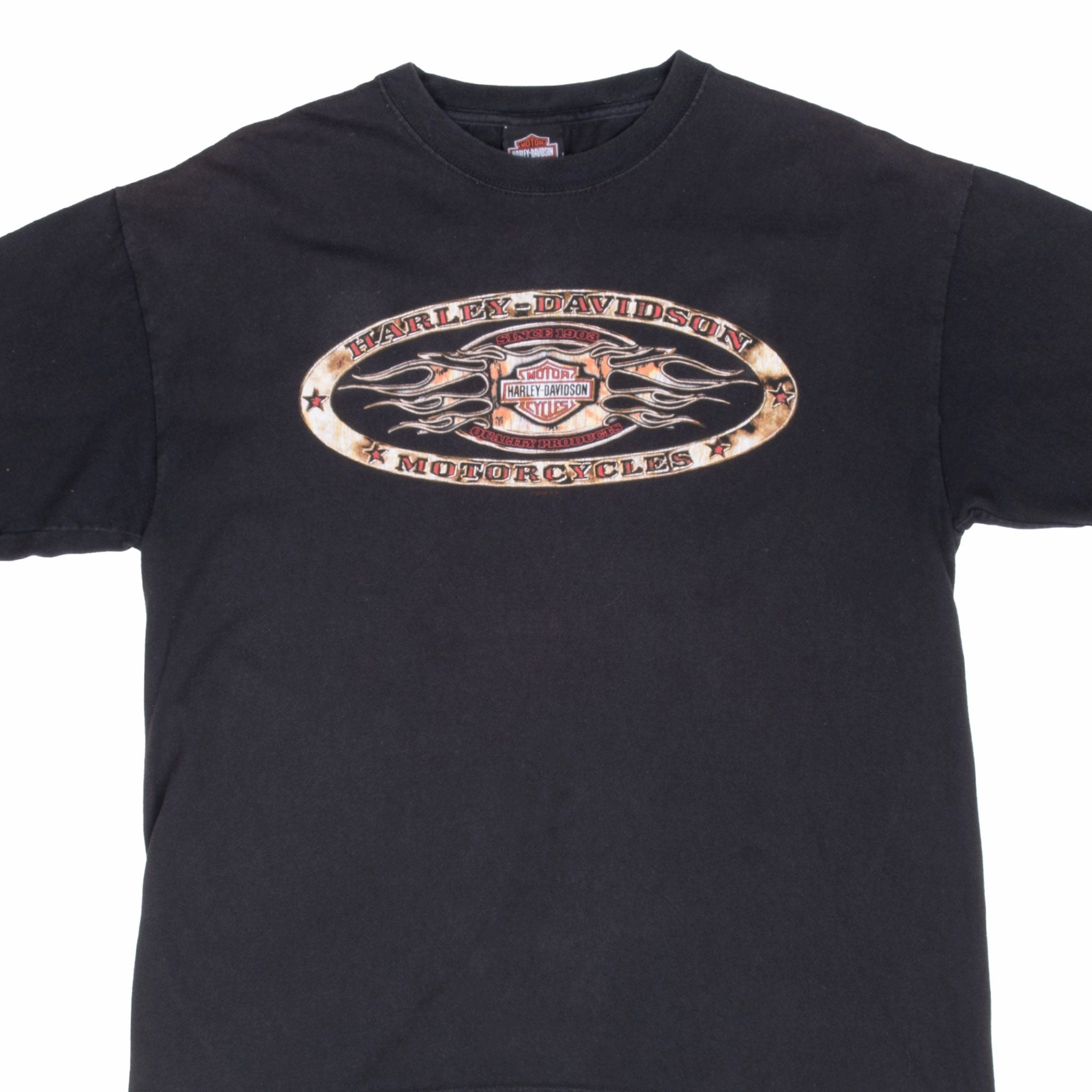 VINTAGE HARLEY DAVIDSON KANSAS TEE SHIRT 2009 LARGE MADE IN USA No Shrink Technology