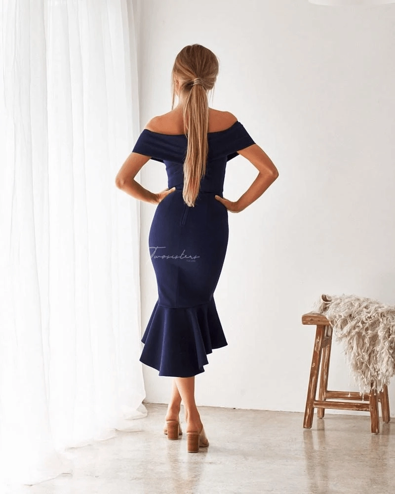 Slim Touch Brienne Dress - Navy