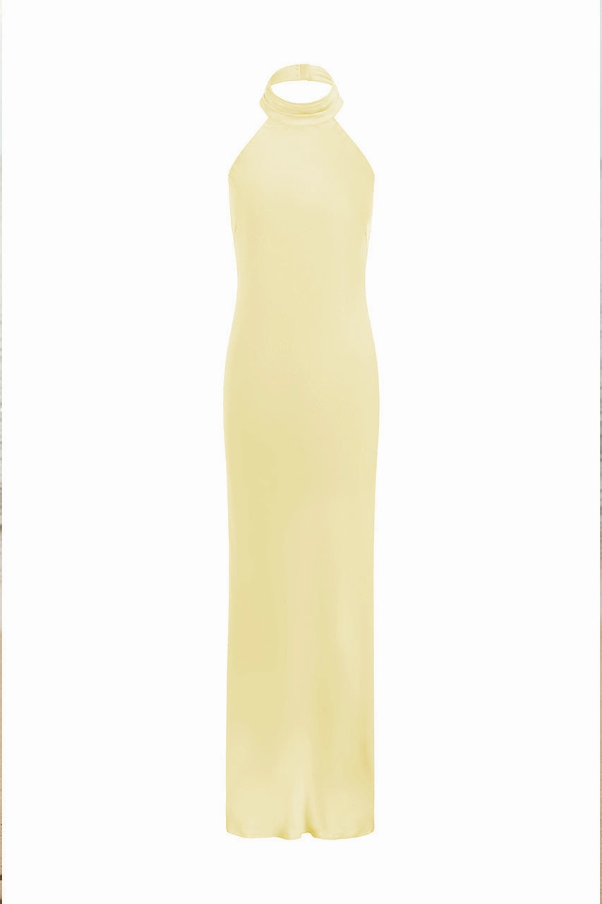 Brigitte Maxi Dress - Lemon Formal Outfit Perfect Layer