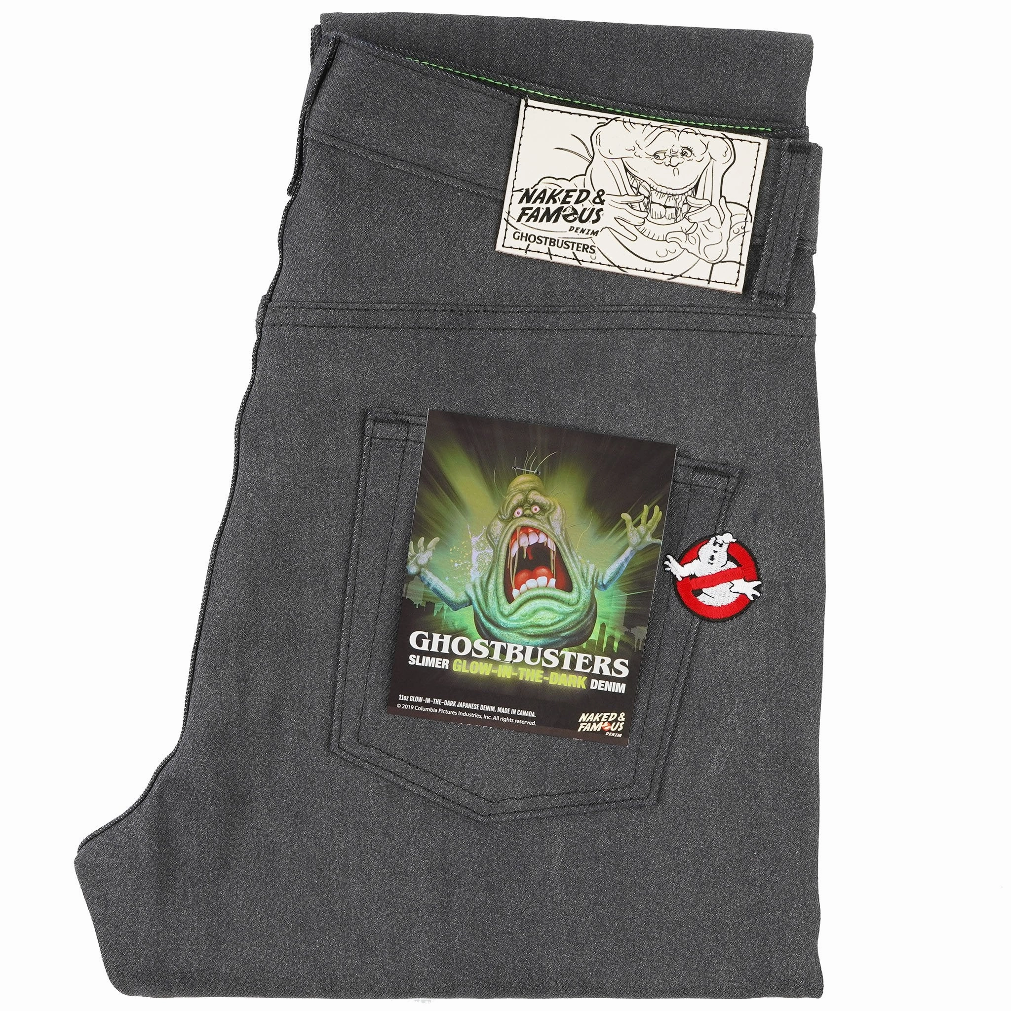 Slim Smooth Easy Guy - Ghostbusters Slimer Glow In The Dark Selvedge