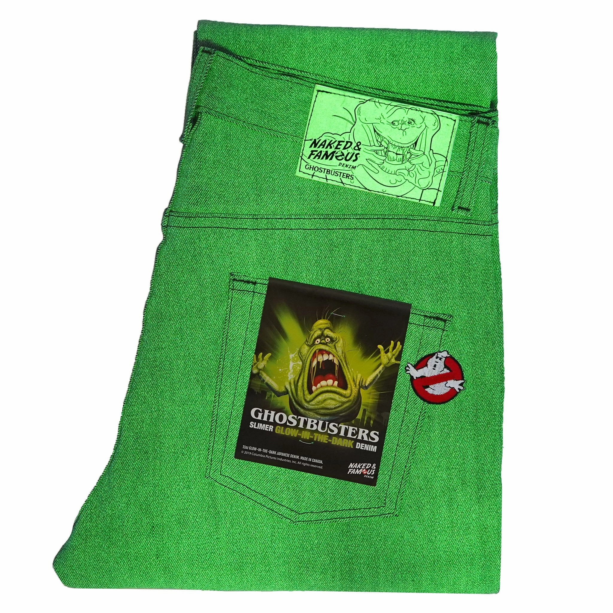 Evening Stroll Urban Explorer Unisex Wear Elegant Vintage Lover Easy Guy - Ghostbusters Slimer Glow In The Dark Selvedge