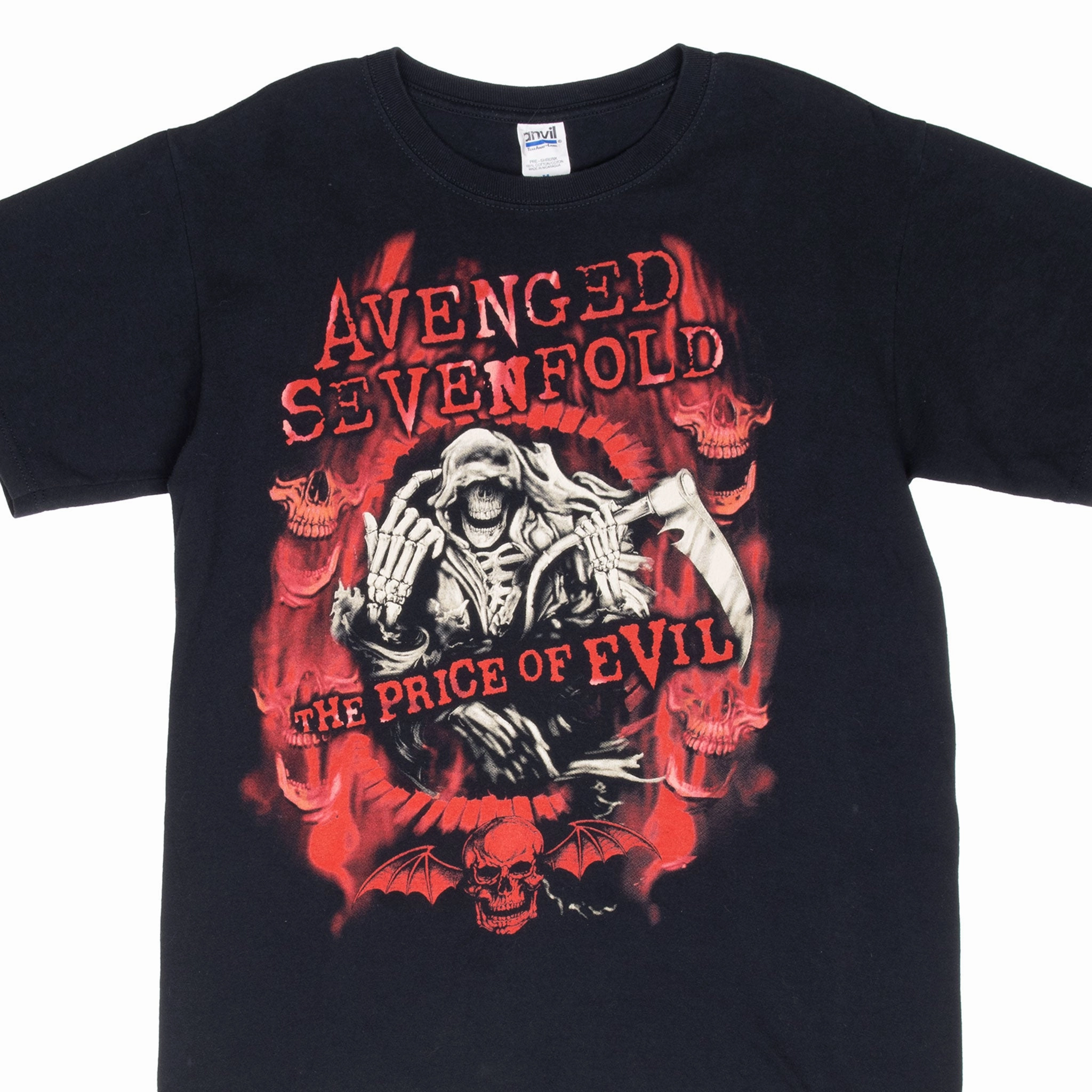 VINTAGE AVENGED SEVENFOLD THE PRICE OF EVIL TOUR 2011 TEE SHIRT MEDIUM Skin Friendly Lining Cold Wash Optimized