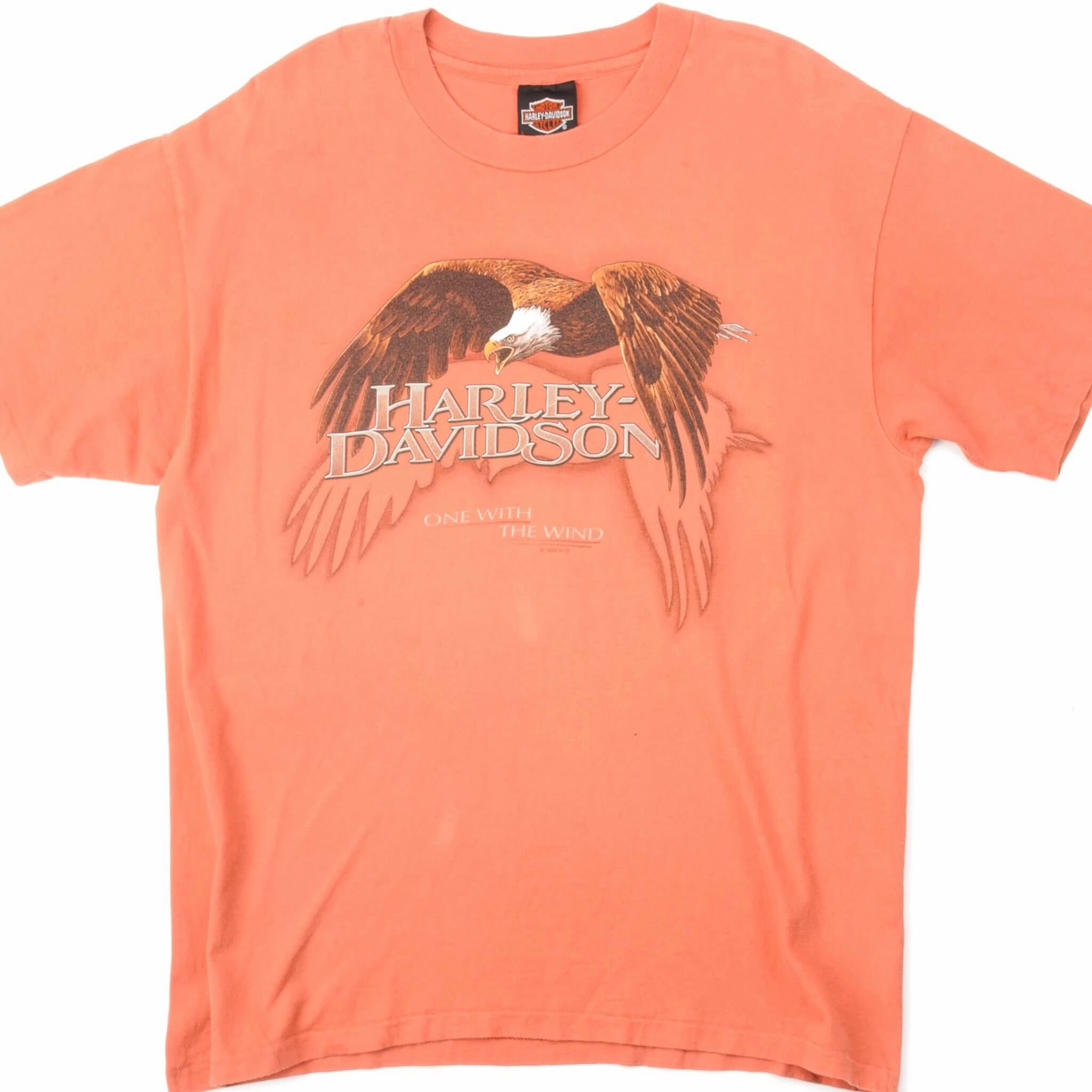 VINTAGE HARLEY DAVIDSON TEE SHIRT 1996 SIZE LARGE MADE IN USA harmonious ReinforcedNeckline